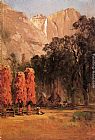 Yosemite Canvas Paintings - Indian Camp, Yosemite